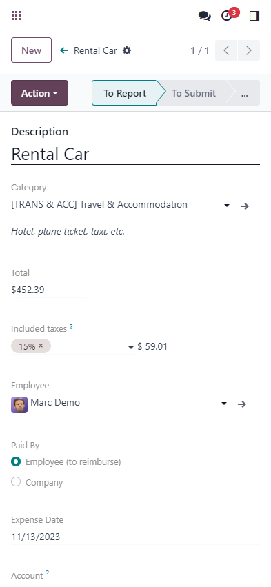 Odoo Expenses App Odoo Expenses App